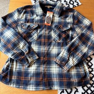 NEW BC Clothing Heritage Plaid Flannel Shirt Jacket mens XXL